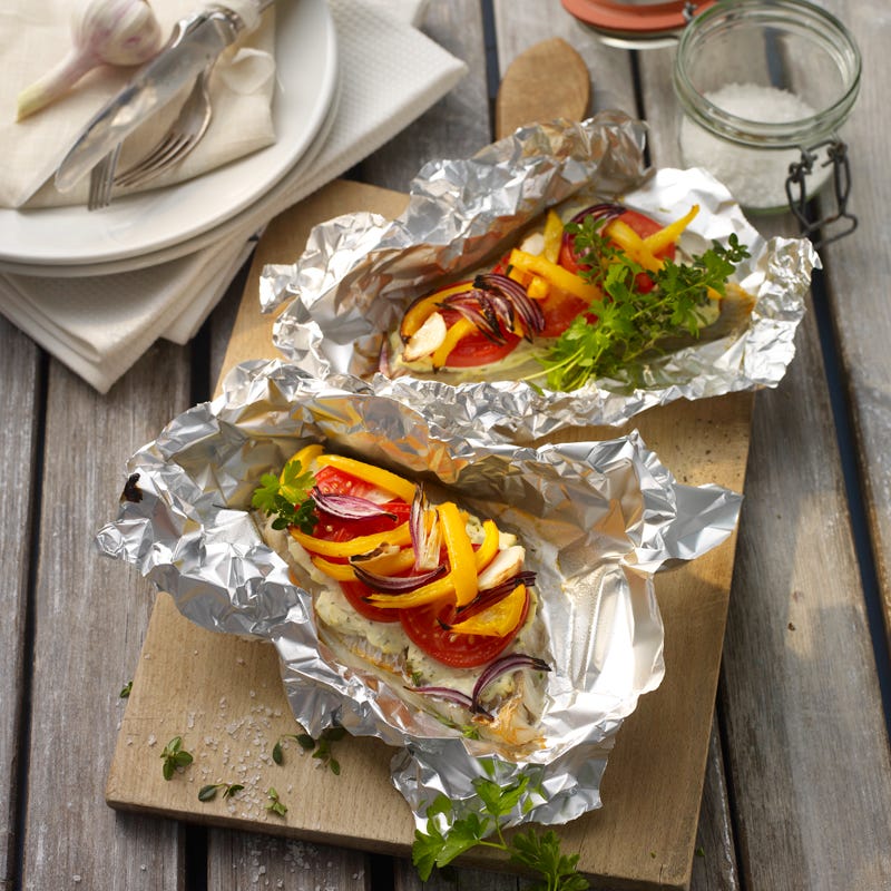 Photo de/du Filet de poisson grillé aux légumes par WW