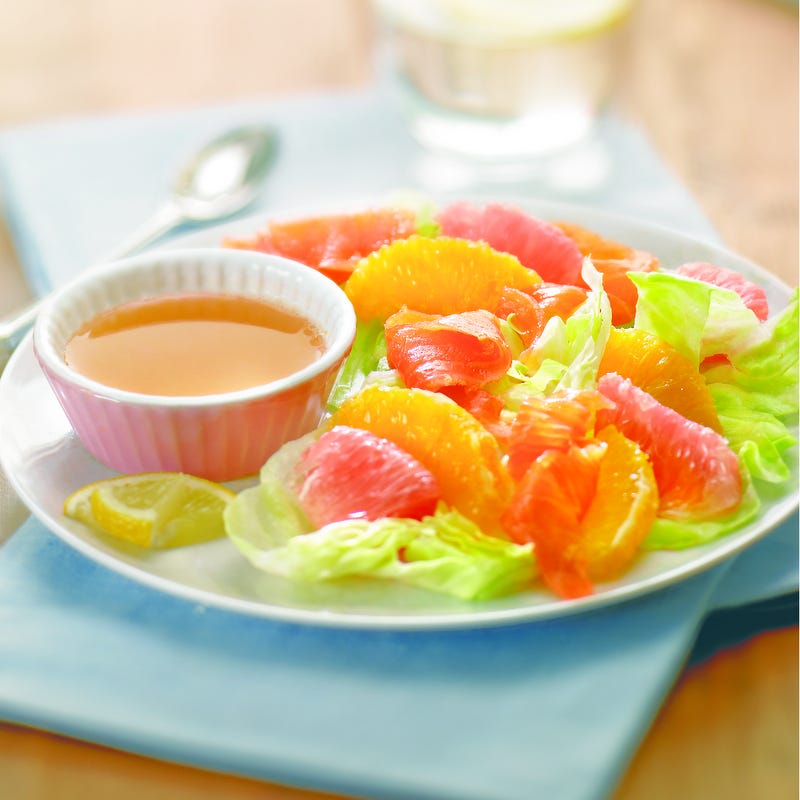 Photo de/du Salade au saumon et sa vinaigrette d'agrumes par WW