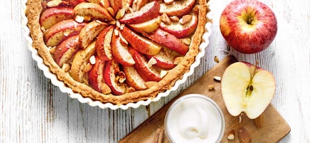 Tarte aux pommes et à la cannelle
