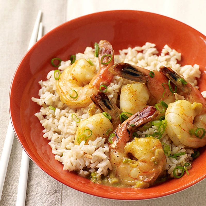 Photo de/du Crevettes curry et coco par WW