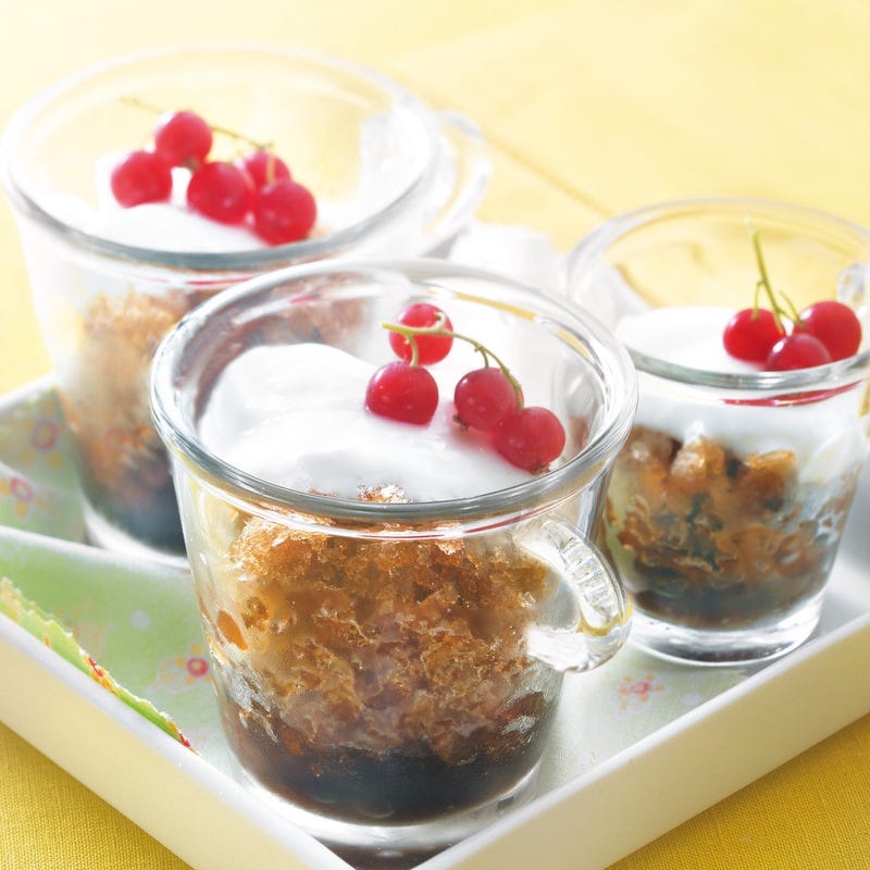 Photo de/du Granité au café, crème et groseille par WW