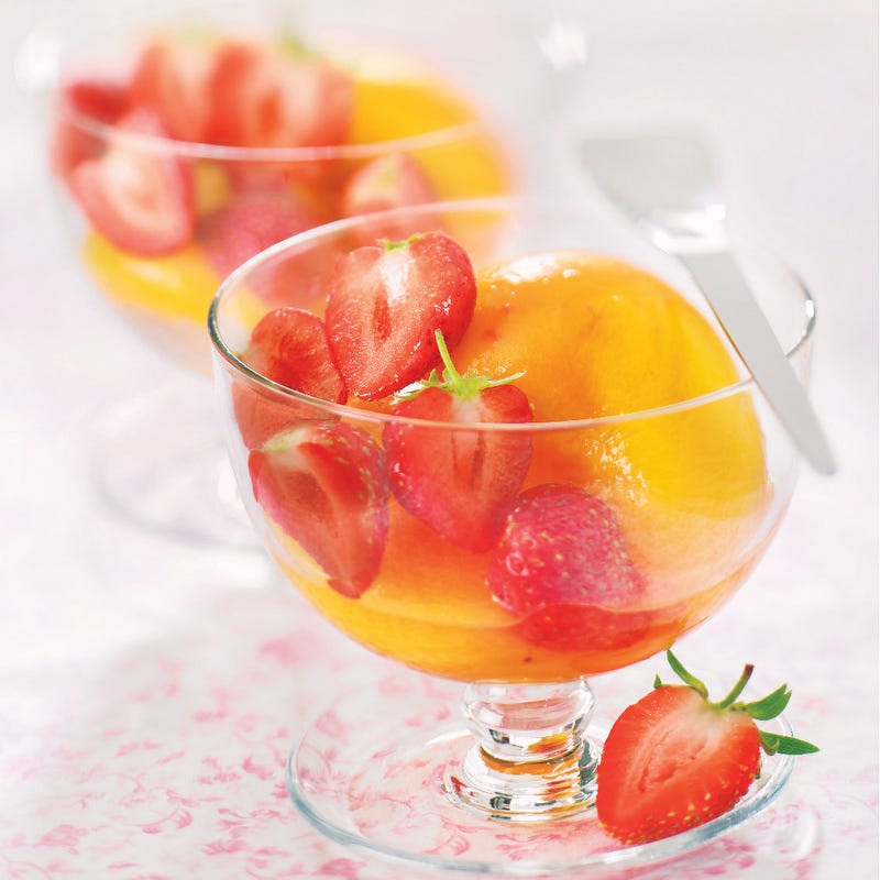 Photo de/du Pêches et fraises rafraîchies par WW