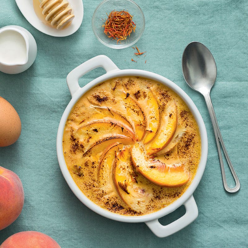 Photo de/du Gratin de pêches au safran par WW