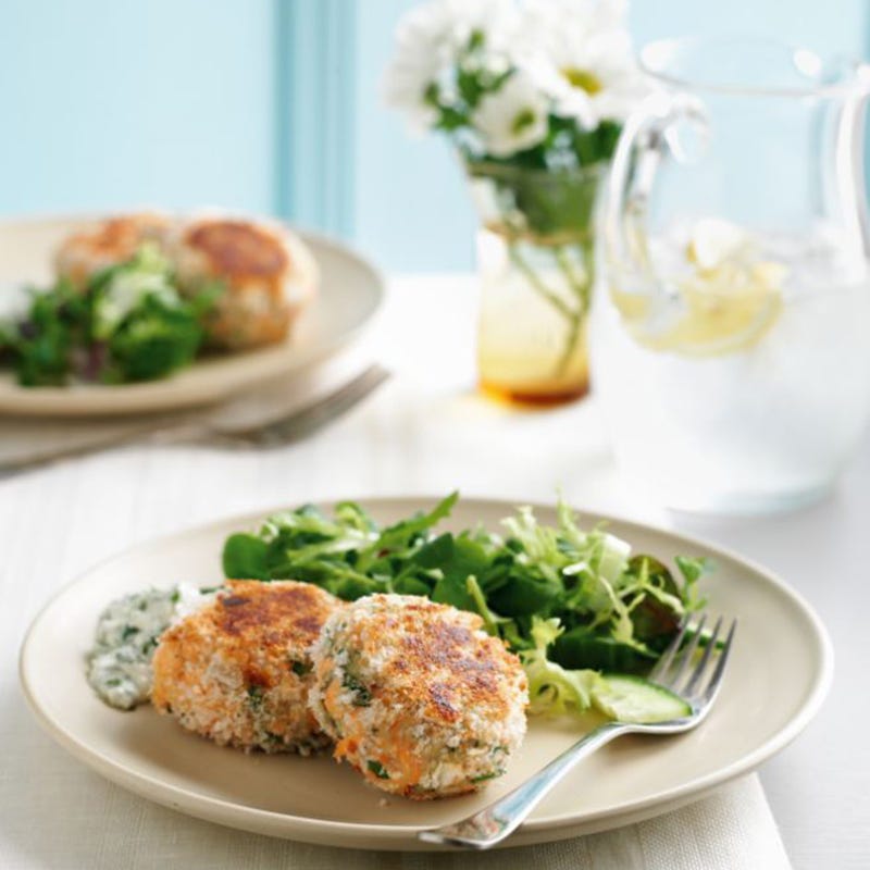 Photo de/du Croquettes de saumon et sauce au cresson par WW