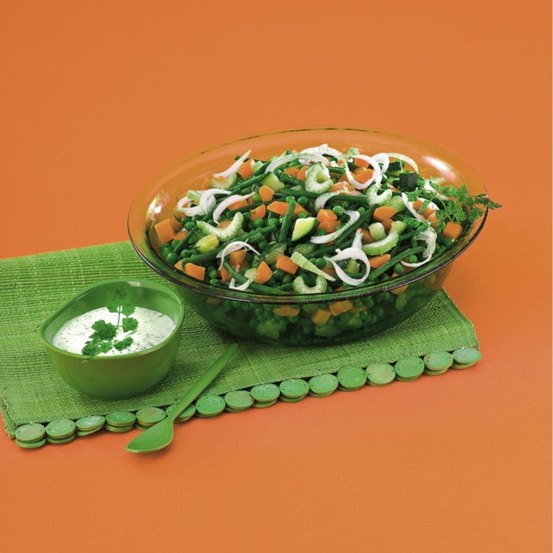 Photo de/du Macédoine croquante, sauce verte par WW