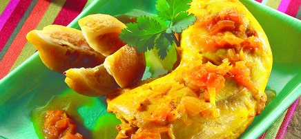 Tajine de poulet aux citrons confits