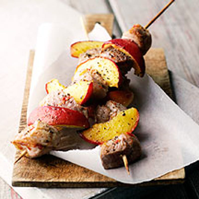 Photo de/du Brochette de porc aux pêches par WW