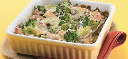 Gratin de pâtes aux brocolis