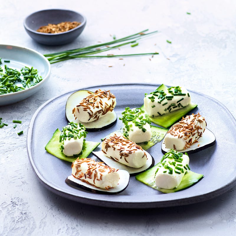Canapés au fromage frais