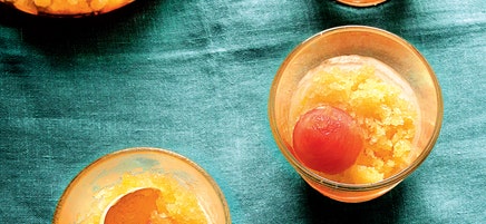 Fraîcheur de pastèque et granité de melon