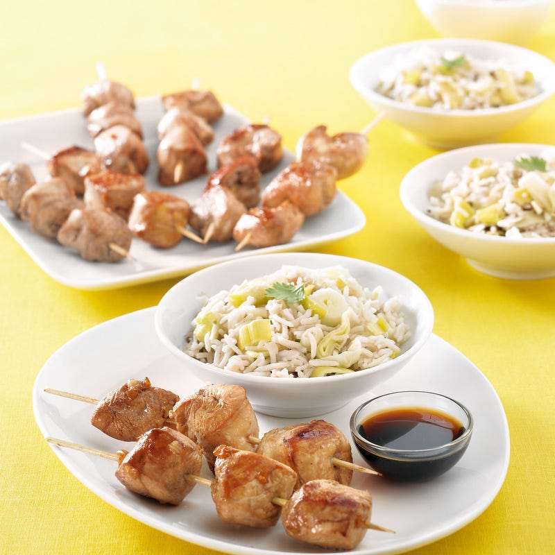 Photo de/du Brochettes de poulet façon yakitori par WW