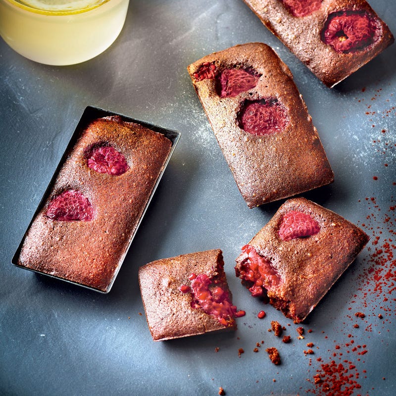 Photo de/du Mini-financier cacao et framboises par WW