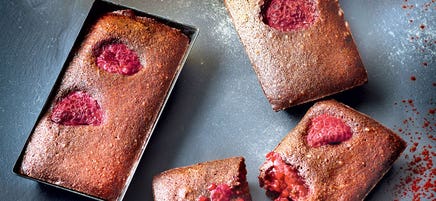 Mini-financier cacao et framboises
