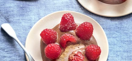 Tartelette framboises chocolat noir