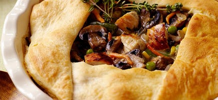 Tourte au poulet à l'américaine