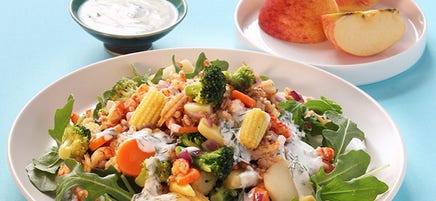 Salade de blé aux queues d'écrevisses