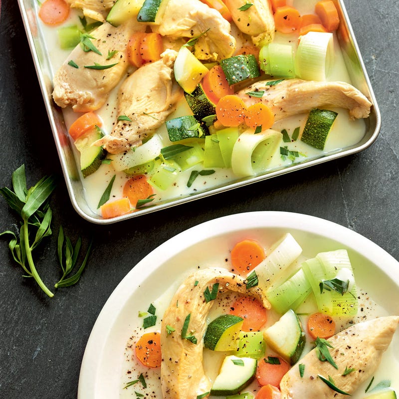 Photo de/du Poulet au pot minute à l'estragon par WW