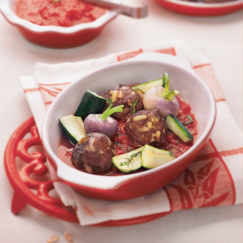 Photo de/du Boulettes d'agneau aux légumes au four par WW