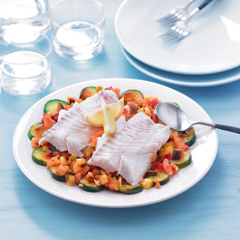 Photo de/du Dos de merlu à la ratatouille par WW