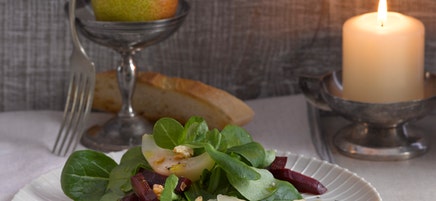 Salade aux betteraves et poires au prosecco