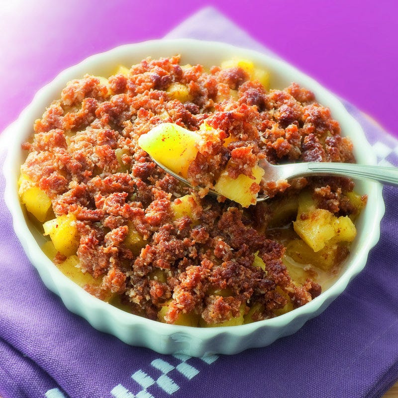 Photo de/du Crumble d'ananas au spéculoos par WW