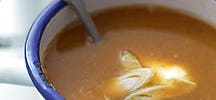 Soupe de courge à la pomme et au gingembre