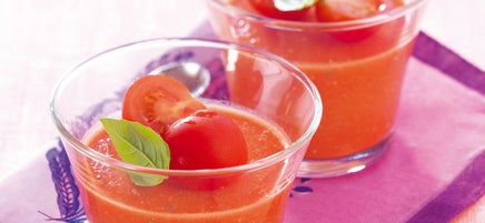 Pannacotta de tomate au chèvre