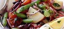 Salade de pommes de terre « à la niçoise »
