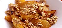 Pommes au four et avoine croustillante