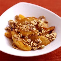 Pommes au four et avoine croustillante