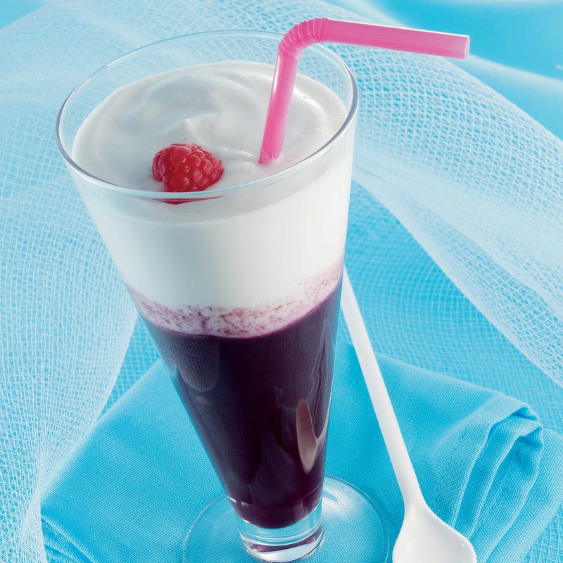 Photo de/du Cappuccino de fruits rouges par WW