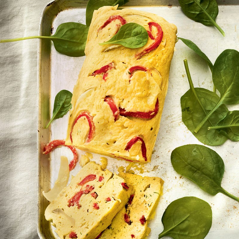 Photo de/du Cake aux pois chiches et piquillos par WW