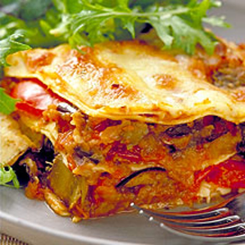 Lasagnes aux légumes rôtis