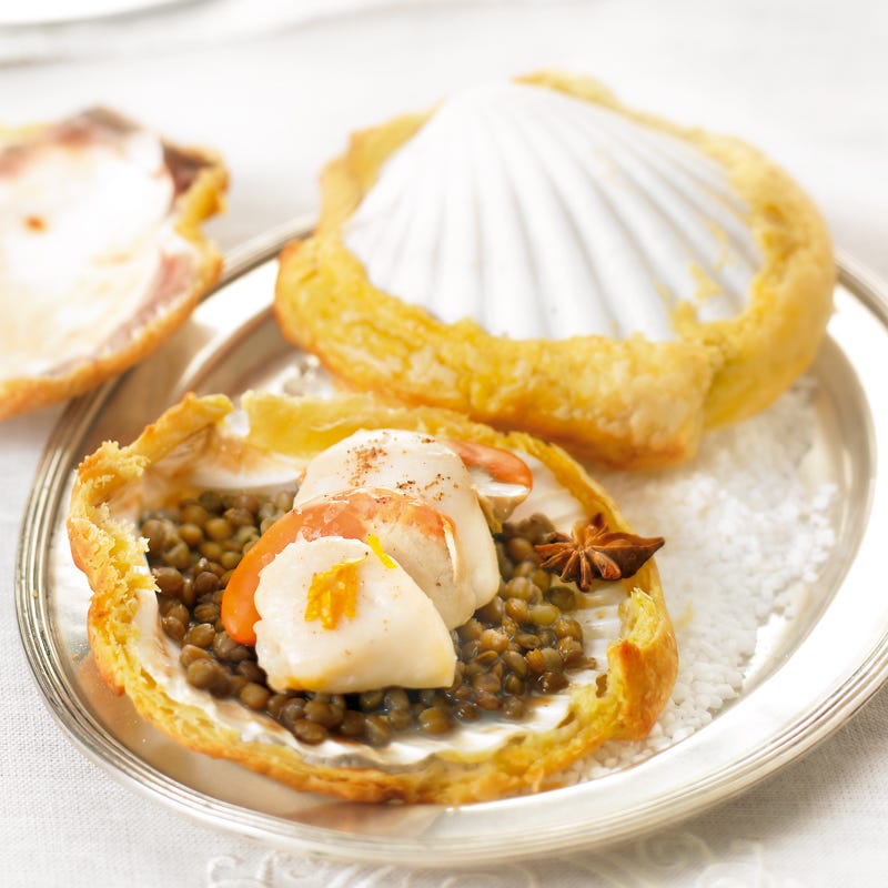 Photo de/du Coquilles Saint-Jacques cuites en coquilles par WW