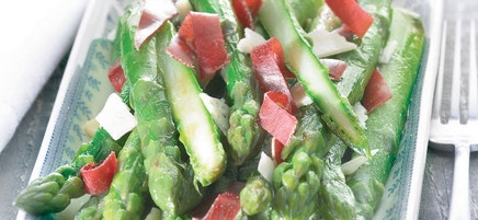 Asperges vertes rôties