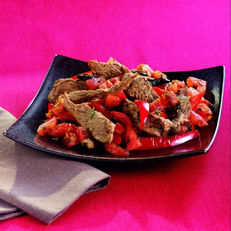 Photo de/du Emincé de boeuf au poivron rouge par WW