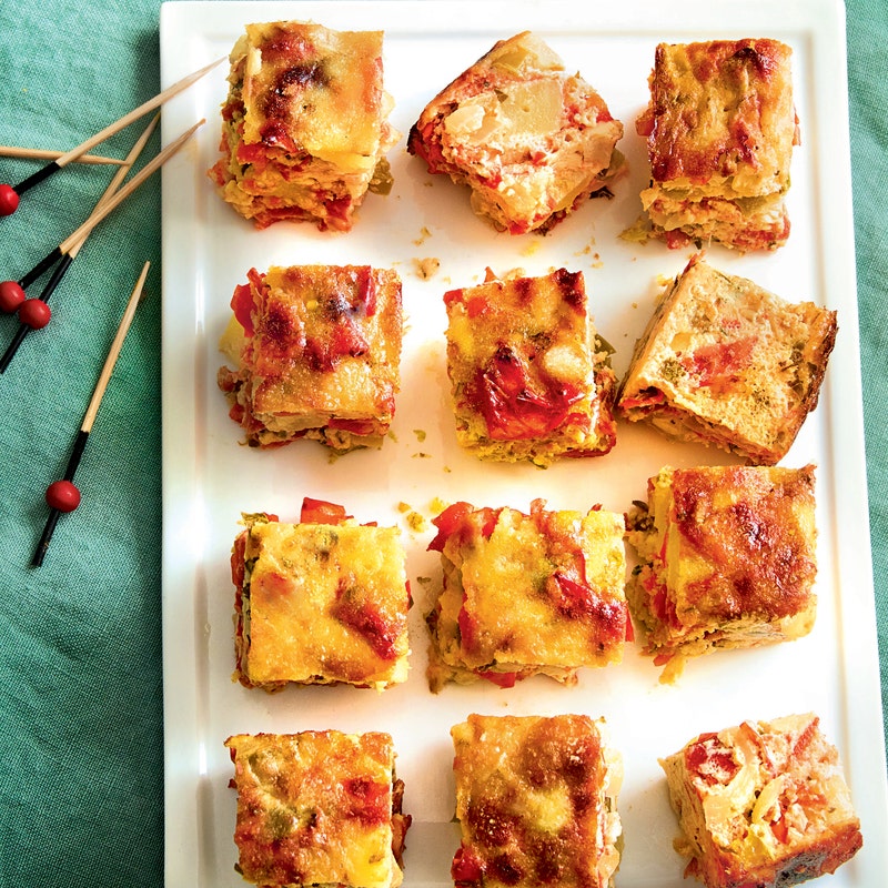 Cubes de tortilla au chorizo