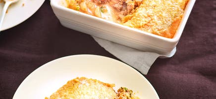 Parmentier de patate douce au bœuf haché