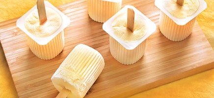 Petits-suisses glacés miel et agrume