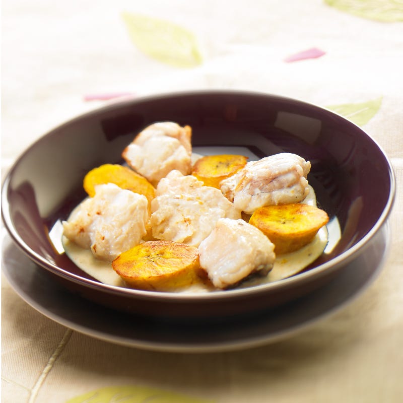 Photo de/du Lotte et banane plantain aux saveurs exotiques par WW