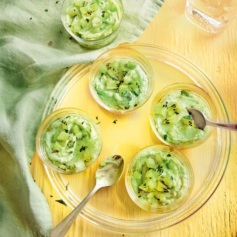 Mousse d'avocat au kiwi