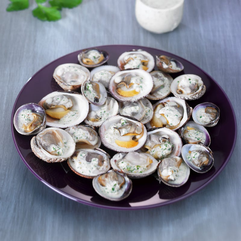 Photo de/du Coquillages à la crème d'ail et pistaches par WW
