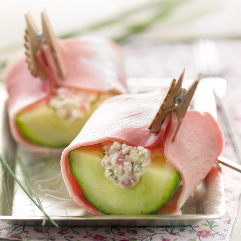 Photo de/du Pince de jambon au fromage frais et au concombre par WW