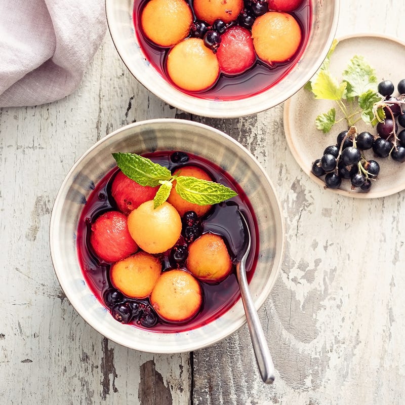 Salade aux billes de fruits