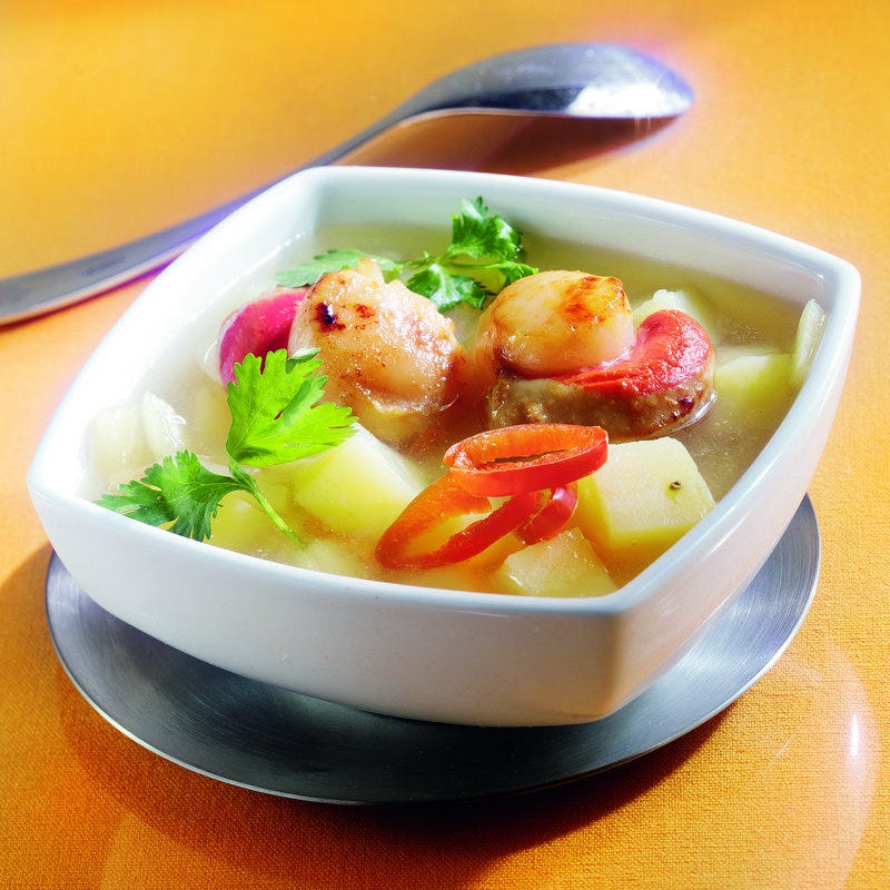 Photo de/du Soupe épicée aux noix de Saint-Jacques par WW
