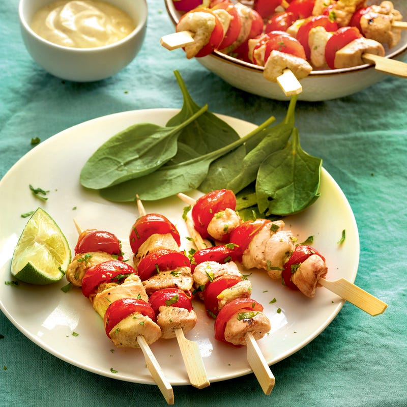Mini-brochettes de poulet