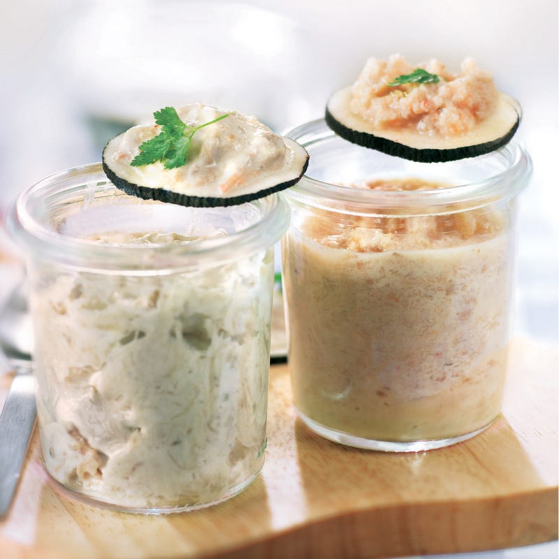 Photo de/du Toasts sur radis noir, crème au crabe, rillettes légères par WW