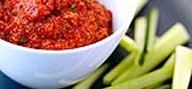 Sauce aux poivrons rouges et aux olives