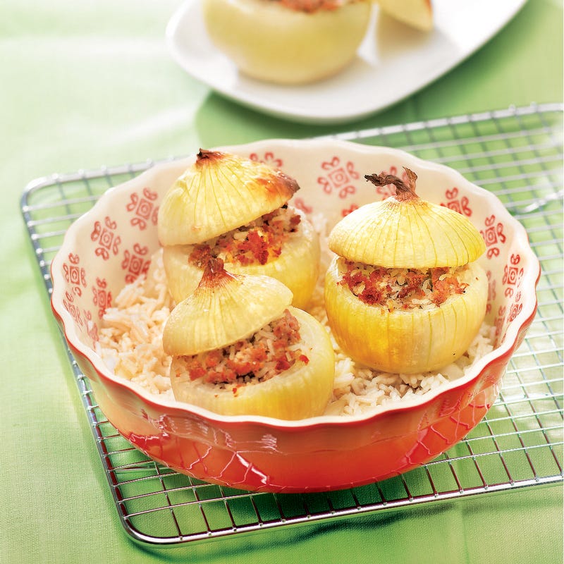 Photo de/du Oignons doux farcis au veau par WW