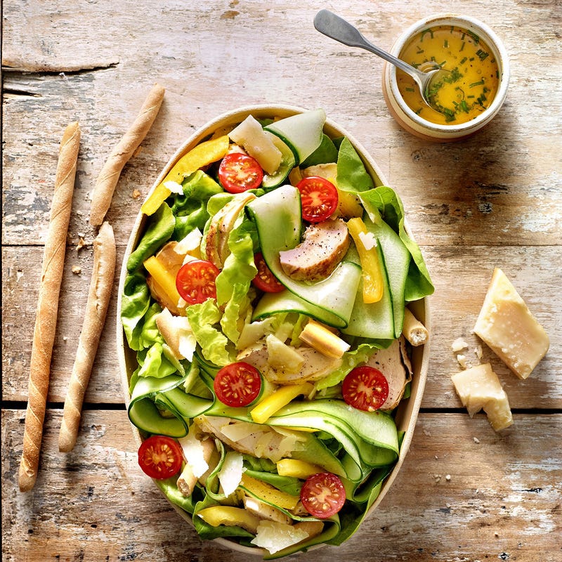 Caesar salade au poulet fumé
